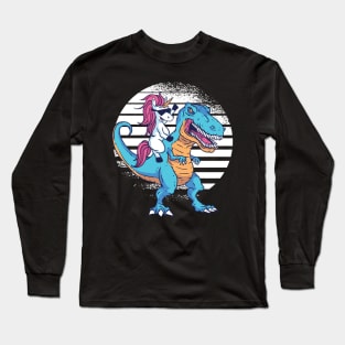 Trex Unicorn gift idea Long Sleeve T-Shirt